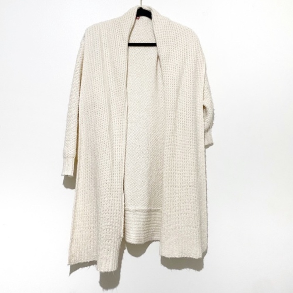 Pilcro by Anthropolgie white open midi length cardigan